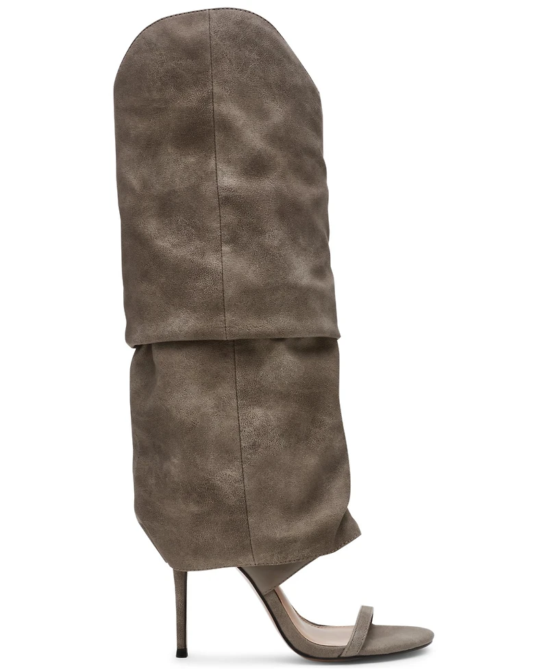 Steve Madden Women's Ravine Cuffed Knee High Stiletto Heel Boots