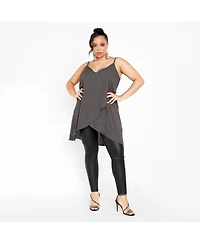 City Chic Women's Hi Lo Shine Cami