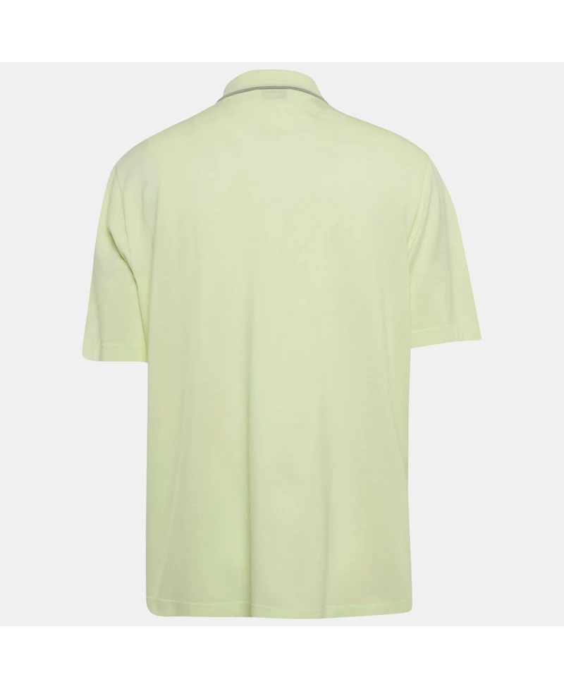 Pre-Owned Hermes Men's Cotton Pique Polo T-Shirt