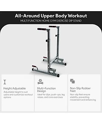 BalanceFrom Multi-Function Home Gym Exercise Dip Stand, 500lb Capacity