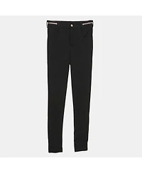 Pre-Owned Givenchy Women's Stretch Knit Zip Detail Leggings