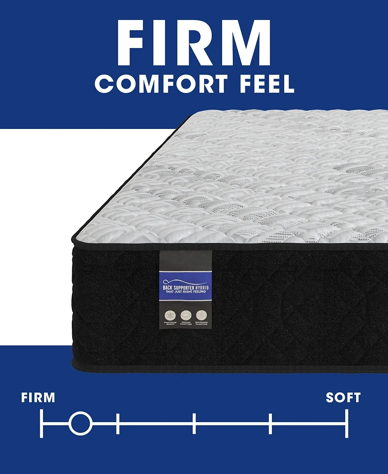 Spring Air Back Supporter Amelia 12" Hybrid Firm Tight Top Mattress Set, Queen
