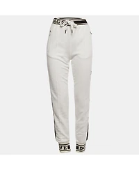 Pre-Owned Dolce & Gabbana Women's Logo Band Cotton Track Pants