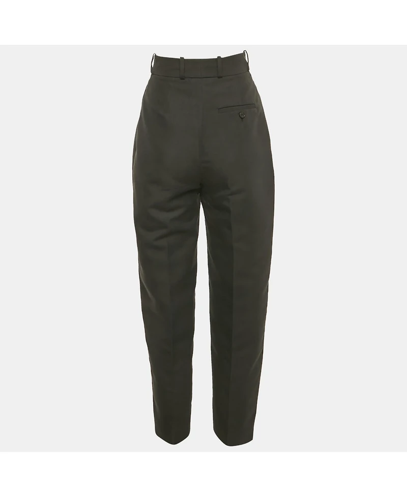 Pre-Owned Alexander Mcqueen Women's Cotton And Silk Tailored Trousers