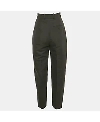 Pre-Owned Alexander Mcqueen Women's Cotton And Silk Tailored Trousers