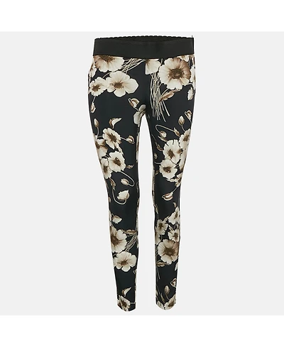 Pre-Owned Dolce & Gabbana Women's Floral Print Silk Blend Pants