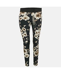 Pre-Owned Dolce & Gabbana Women's Floral Print Silk Blend Pants