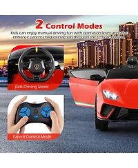 Hongge 24V Kids Ride On Lamborghini Car Two Seater Electric Vehicle With Remote Control