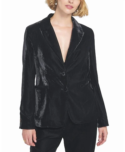 Elle Collection Women's Velvet Blazer Jacket