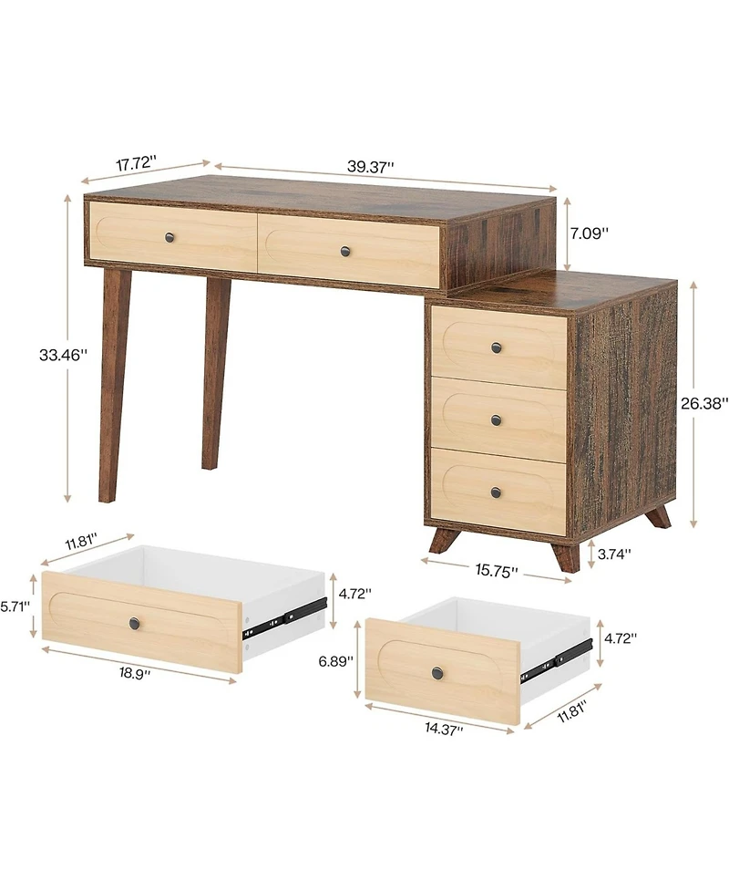 Tribesigns Computer Desk with Drawers