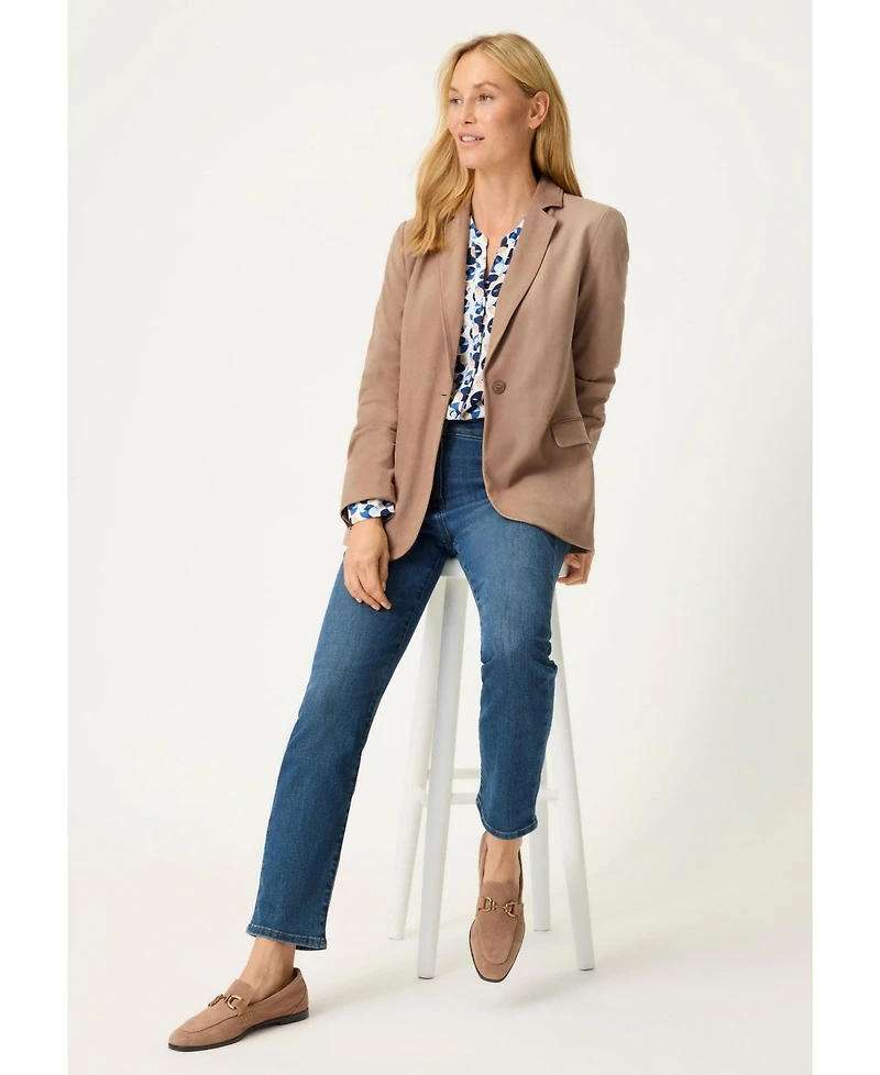 Olsen Women's Faux Suede Blazer