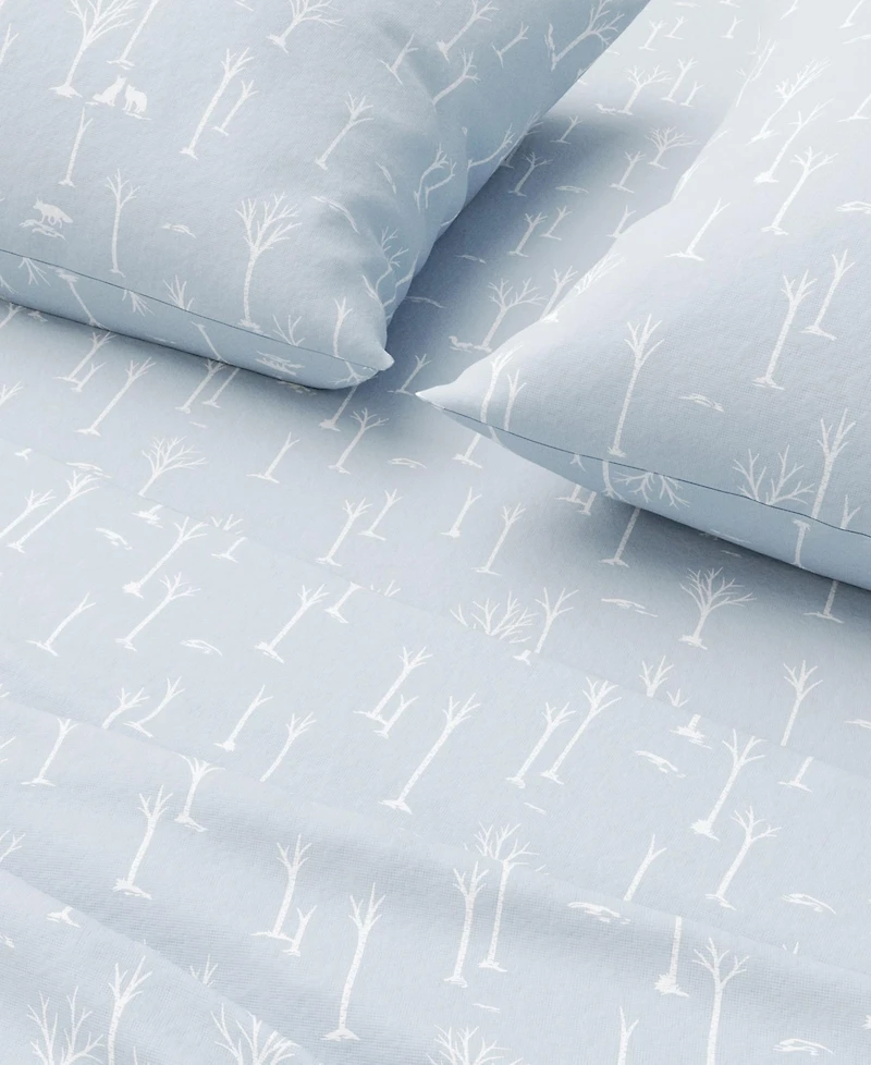 Linery & Co. Ultra-Soft Turkish Cotton Flannel Lodge Print Sheet Set