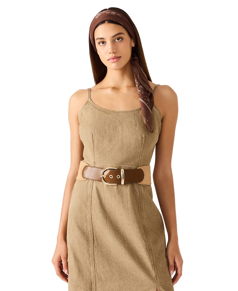 Steve Madden Women's Stretch Tab Belt