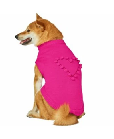 Blueberry Pet Pom Pom Heart Dog Sweater