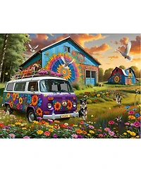 SunsOut Hippie House 500 piece Jigsaw Puzzle for Adults