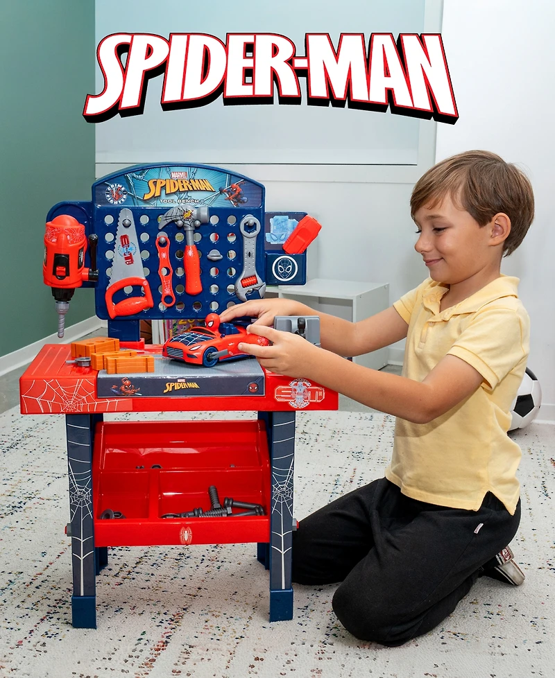 World Tech Toys Spider-Man Tool Bench Playset with Take Apart Car
