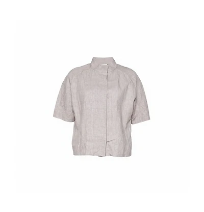 Pre-Owned Marni Women's Pre-Owned Isabel Marant Silk Embellished Collar Half Sleeve Top