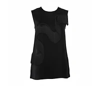 Pre-Owned Stella Mccartney Women's Crepe Fringe Detail Sleeveless Top