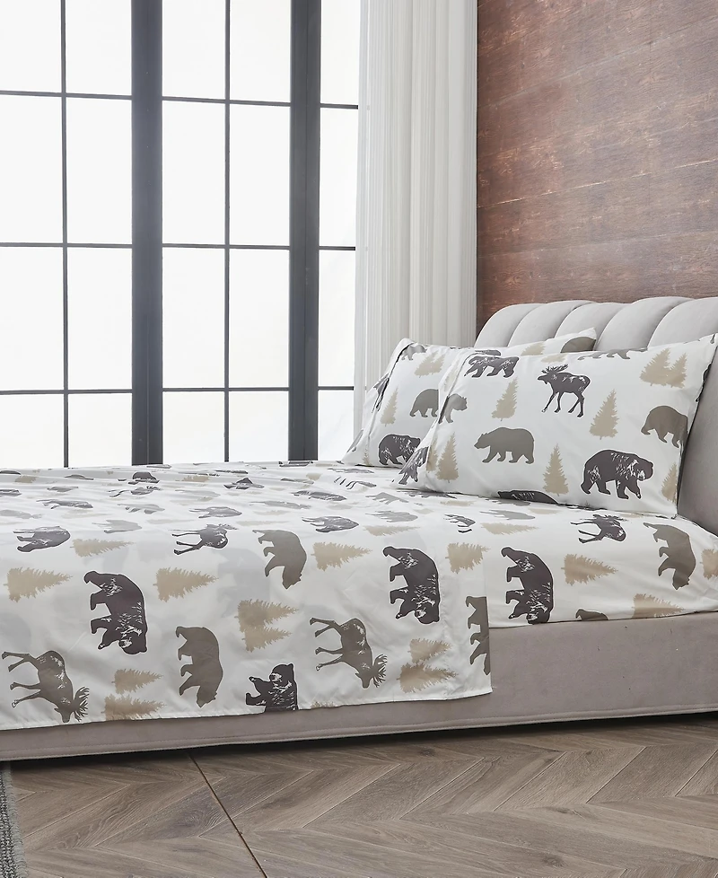 Linery & Co. Ultra-Soft Lodge-Inspired Brushed Microfiber Sheet Set