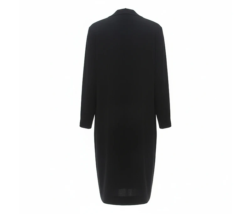 Pre-Owned Marni Women's Black Silk Crepe Contrast Collar Detail Short Dress