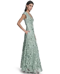 Eliza J Women's V-Neck Ball Gown