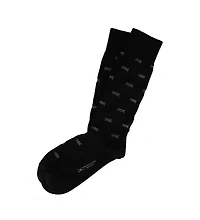 Trafalgar Men's Dapper Bow Tie Novelty Mid Calf Mercerized Cotton Socks (1 Pair)