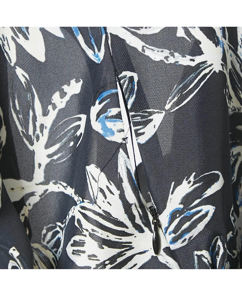 Pre-Owned Balenciaga Women's Floral Print Crepe Silk Sleeveless Gown