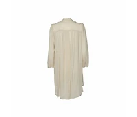 Pre-Owned Isabel Marant Women's Ecru Voile Button Front Rivera Shift Dress