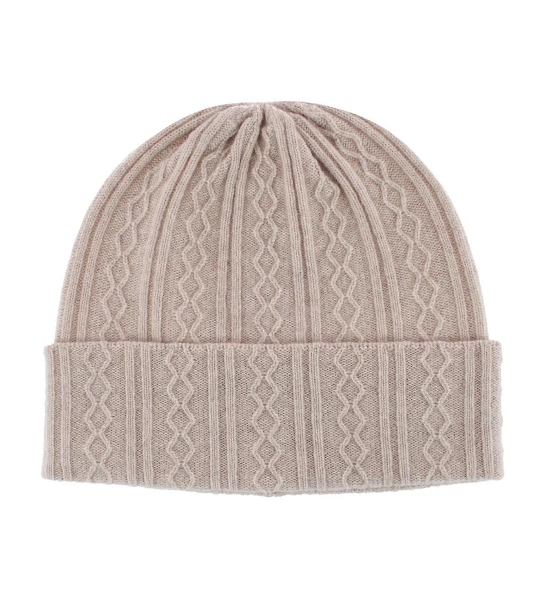 Trafalgar Men's The Windsor Merino Wool Cable Knit Beanie