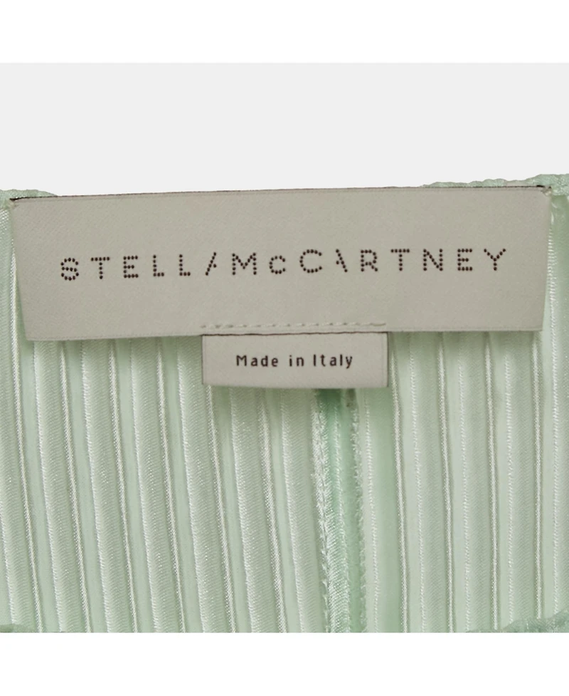 Pre-Owned Stella Mccartney Women's Plisse Paneled Midi Dress