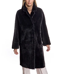 Julia & Stella by Maximilian Women's Shearling Lamb Coat