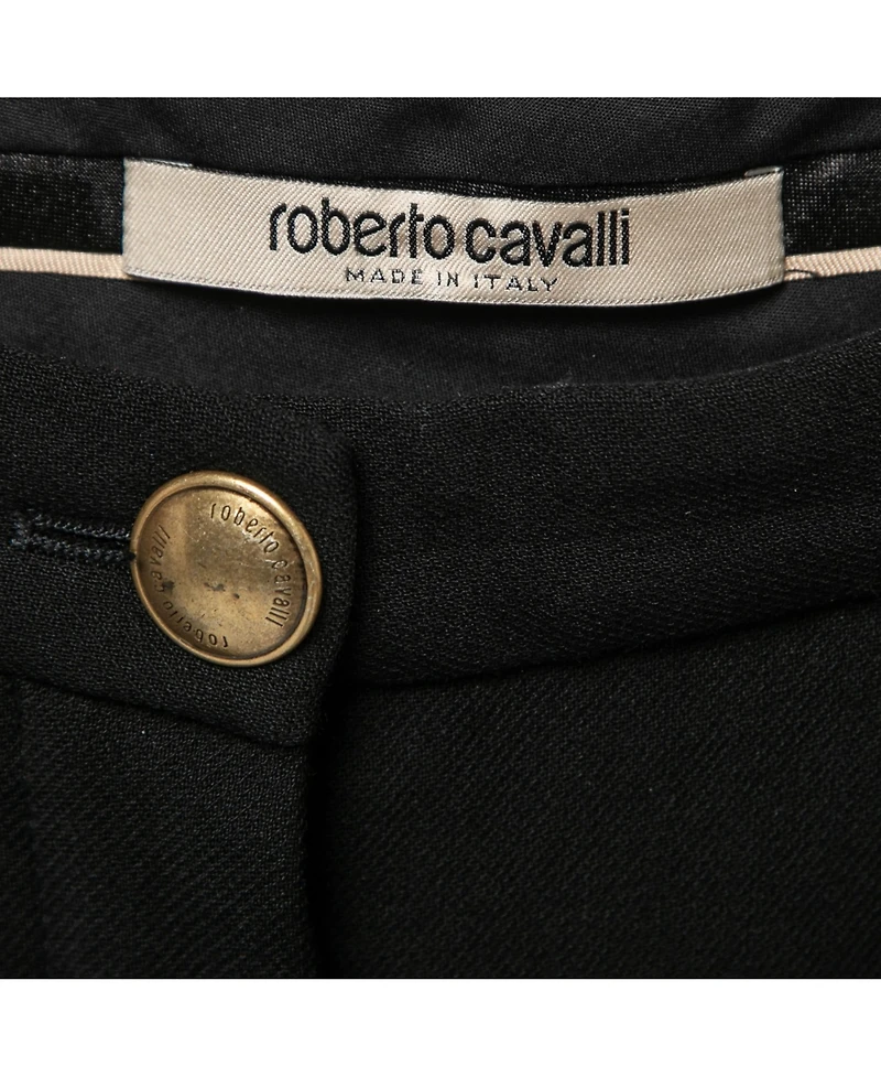 Pre-Owned Roberto Cavalli Women's Crepe Skinny Trousers