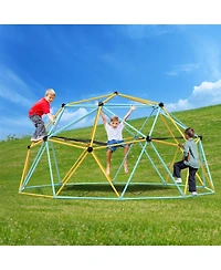 Sugift 10FT Kids Climbing Dome with Hammock and Swing 750 Lb Capacity