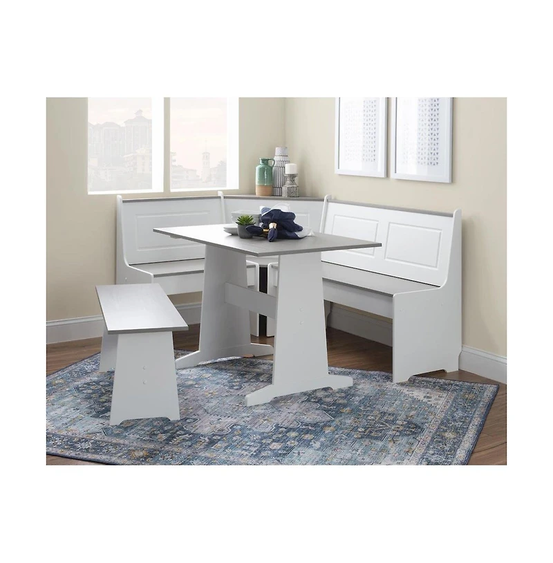 Linon Ardmore Nook White And Gray