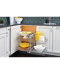 Rev-a-Shelf 18" Blind Corner Kitchen Cabinet Organizer w/ Soft-close, 5PSP-18SC-cr