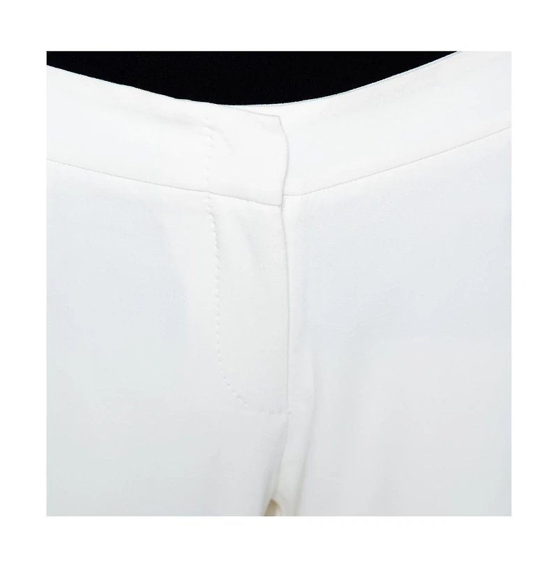 Pre-Owned Alexander Mcqueen Women's Crepe Straight Leg Trousers