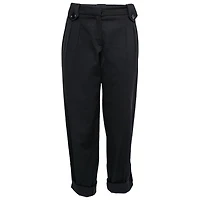 Pre-Owned Moschino Women's Black Crepe Cropped Trousers