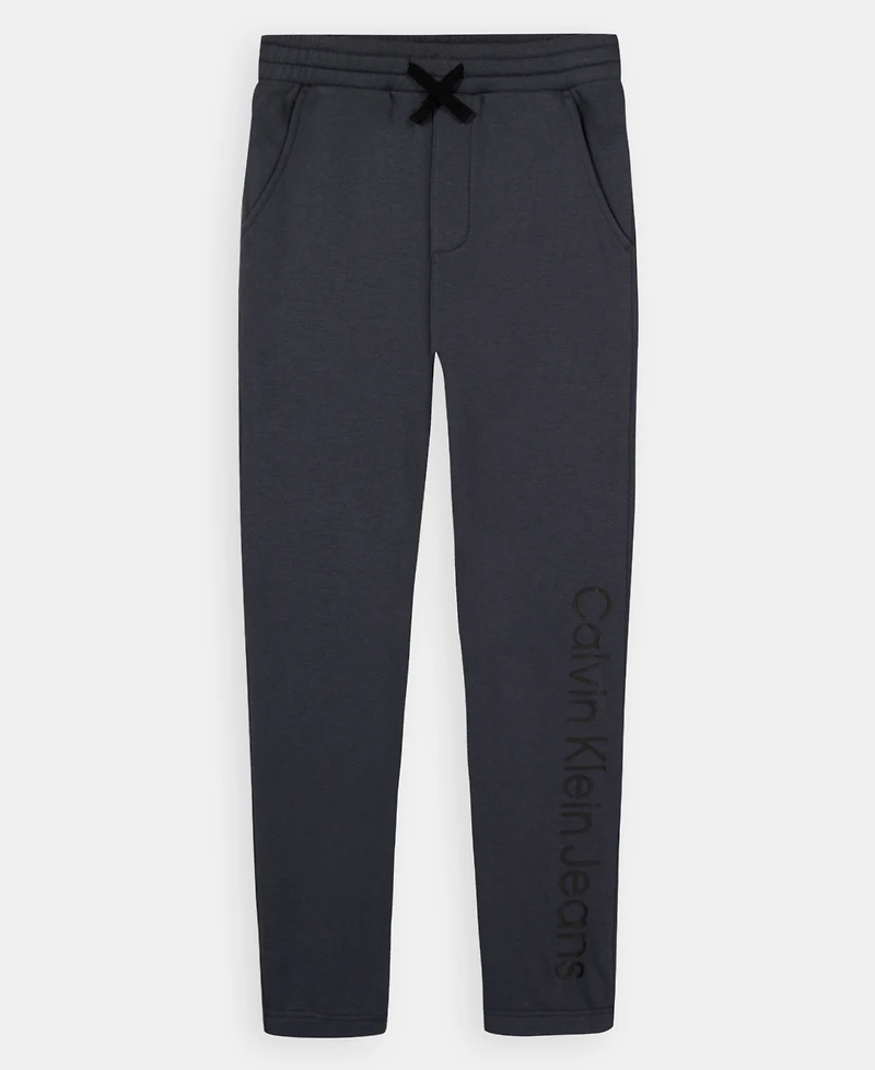 Calvin Klein Boys' 8-20 Fleece Drawstring Jogger Pants