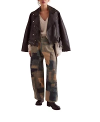 Free People Women's Illusion Patchwork Jeans