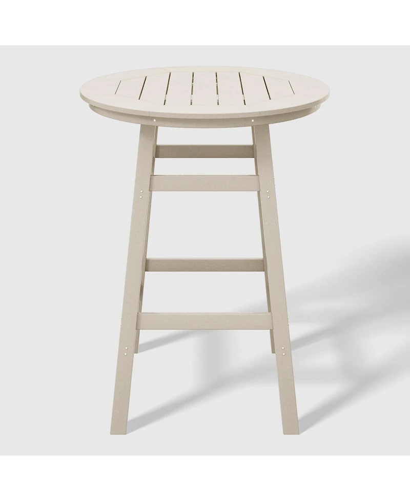 WestinTrends Outdoor 35" Hdpe Round Patio Bar Height Table