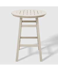 WestinTrends Outdoor 35" Hdpe Round Patio Bar Height Table