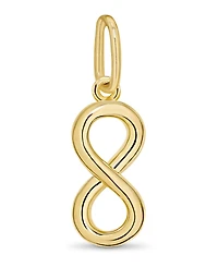 Devata Infinity Pendant in 14K Gold, approx. 0.4 grams.
