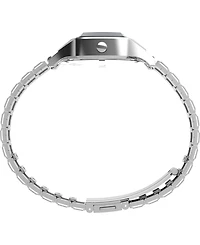 Timex Men's Quartz Digital Silver-Tone Stainless Steel Watch, 38mm