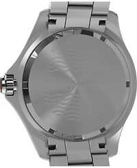 Timex Men's Quartz Analog Silver-Tone Stainless Steel Watch, 44mm