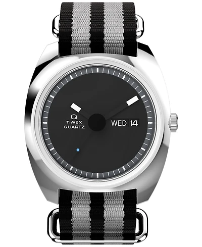 Timex Men's Quartz Analog Black Fabric Watch, 37mm