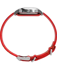 Timex Unisex Quartz Analog Red Fabric Watch, 31mm