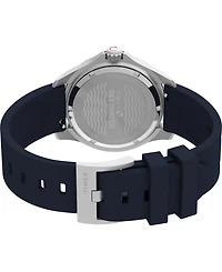 Timex Unisex Quartz Analog Blue Hnbr Rubber Watch