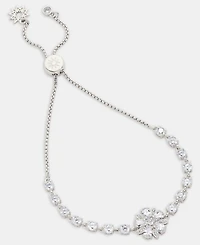 Marchesa Cubic Zirconia Flower Slider Bracelet