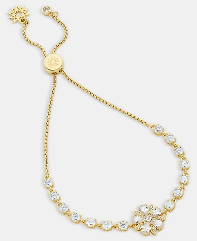 Marchesa Cubic Zirconia Flower Slider Bracelet