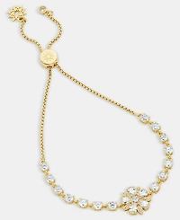 Marchesa Cubic Zirconia Flower Slider Bracelet
